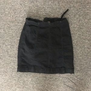 free people black skirt